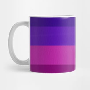 Vibrant blue purple stripe watercolor artwork Mug